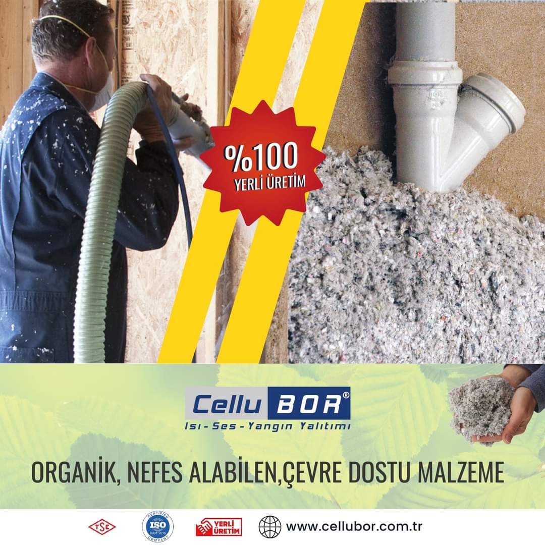 %100 Yerli üretim organik , çevre dostu malzemeler ile nefes alabilen güvenilir bir marka için sizde CelluBor'u tercih edebilirsiniz. CelluBor ısı, ses ve yangın yalıtımında uzun yıllara dayanan tecrübesi ile öncü marka olmaya devam ediyor.  
📞 0216 640 54 54- 0533 263 72 56