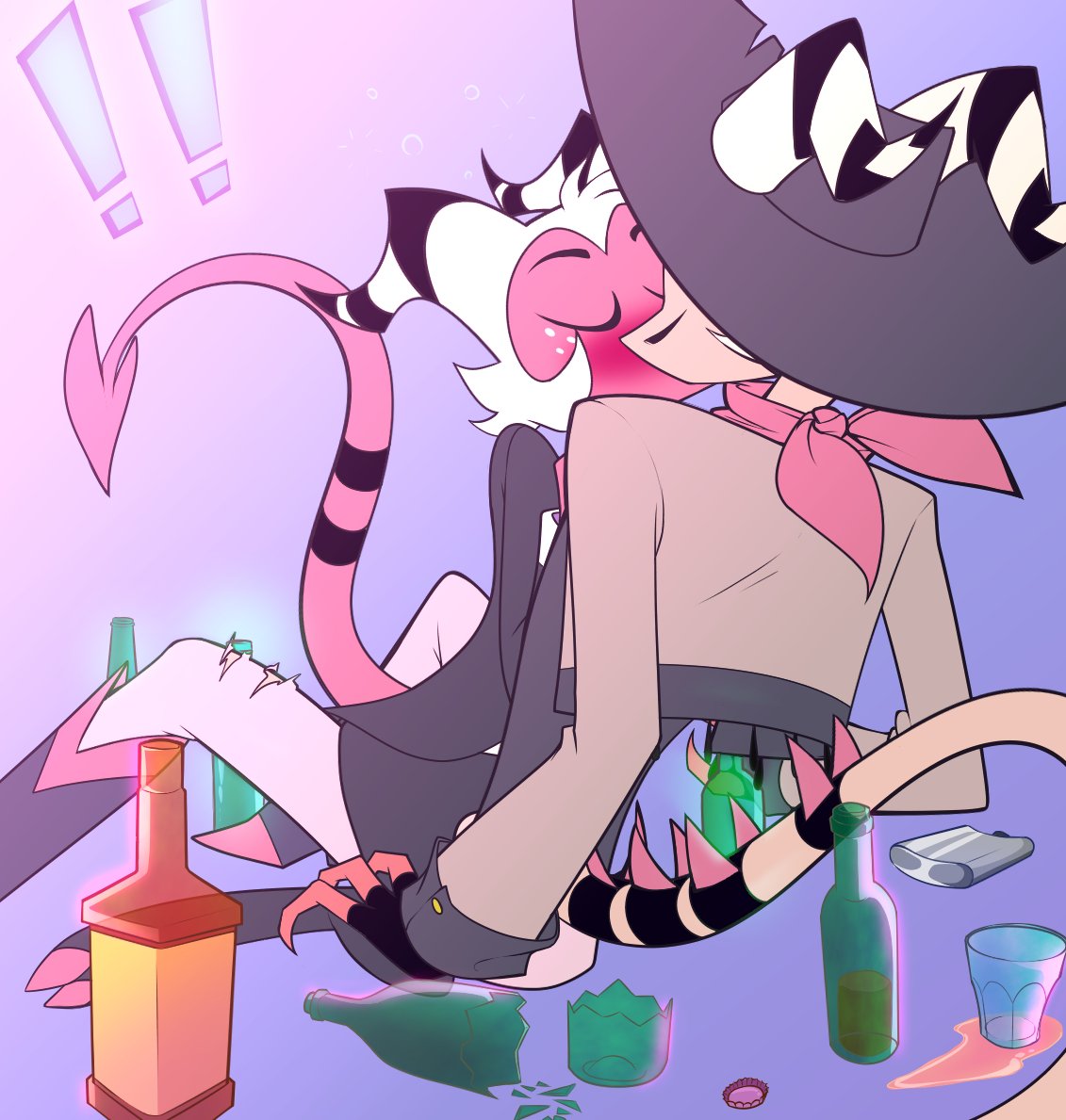 He's not allowed to drink #HelluvaBossMoxxie #HelluvaBossStriker