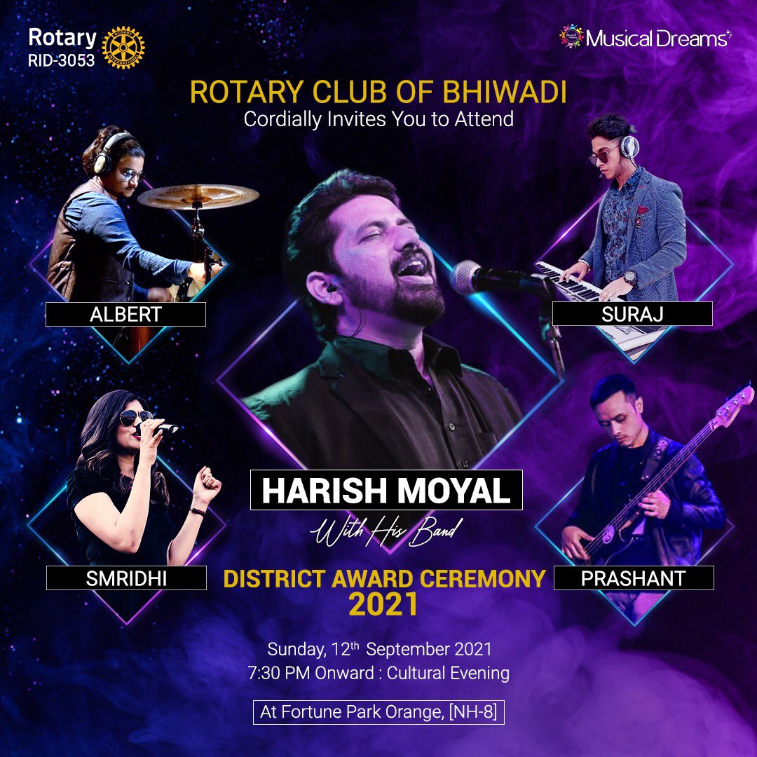 harishmoyal's tweet photo. Tonight Live For Rotary Club Bhiwadi at @fortuneparkorange 

#liveshow #harishmoyal #harishmoyalband #hmlive #rotaryclub #bhiwadi #fortuneparkorange https://t.co/iS4OItMKX8