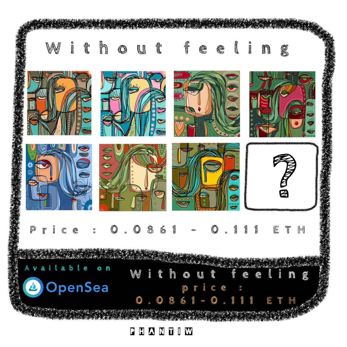 Phantiw1's tweet image. Let me introduce myself .
My name is Phantiw.
This is my artwork on Opensea.
Collection name "Without feeling" .
Please follow my artwork. Thanks.
Available on Opensea :
opensea.io/collection/wit…
#NFTcollections #nftcollector #NFTthaiartist #NFTthai
