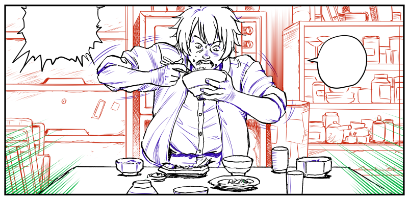 色分けして背景描いてます