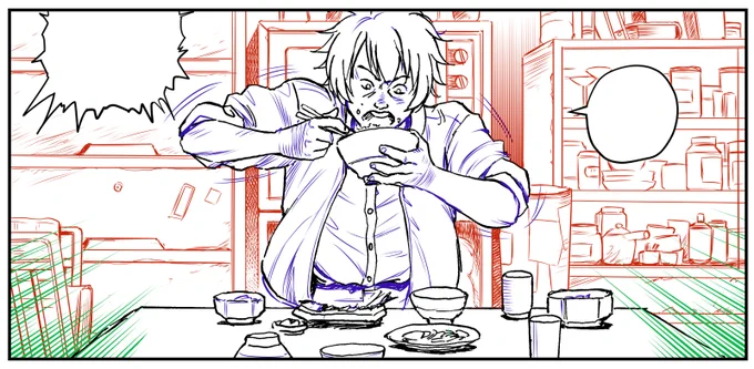 色分けして背景描いてます