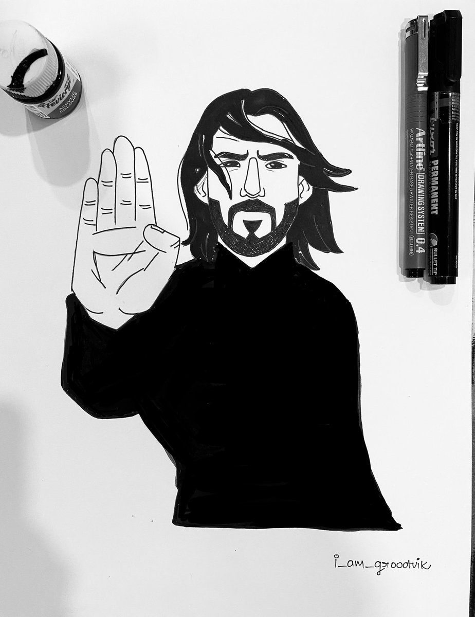 the2020engineer's tweet photo. Sketched and coloured🖊.
Sometimes just black and white is deadly. John wick enters into Matrix Universe.
#KeanuReeves #MatrixResurrections
#Matrix #matrix4trailer https://t.co/gNB4SiwSOT