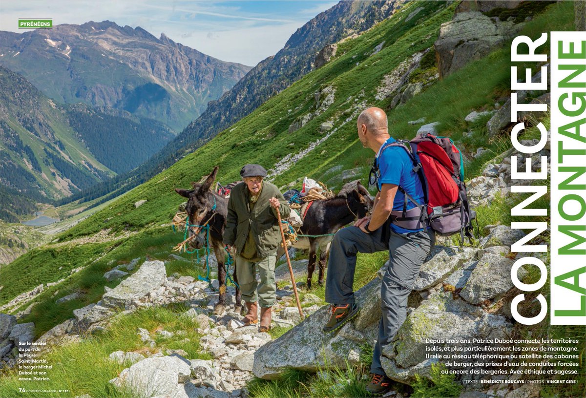 pduboe's tweet photo. Merci à @PyrMag pour ce bel article sur la montagne connectée :-) @LeanConnected . Les 1ières pages du numéro de septembre en teaser 🙂 https://t.co/1LDTUPzgHP