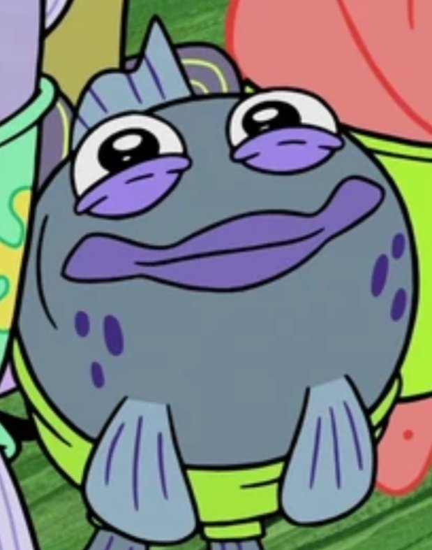 IncidentalFan's tweet photo. Today's Incidental is Incidental 16. He doesn't appear very often, and is usually in the background when he does. His old model had purple fins. https://t.co/PiMoVuOK7q