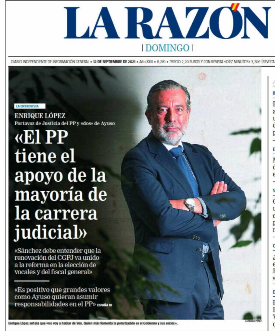 boye_g's tweet image. Un ataque de sinceridad que permite cuestionar la imparcialidad, al menos las apariencias de imparcialidad, de "la mayoría de la carrera judicial" según afirma  Enrique López