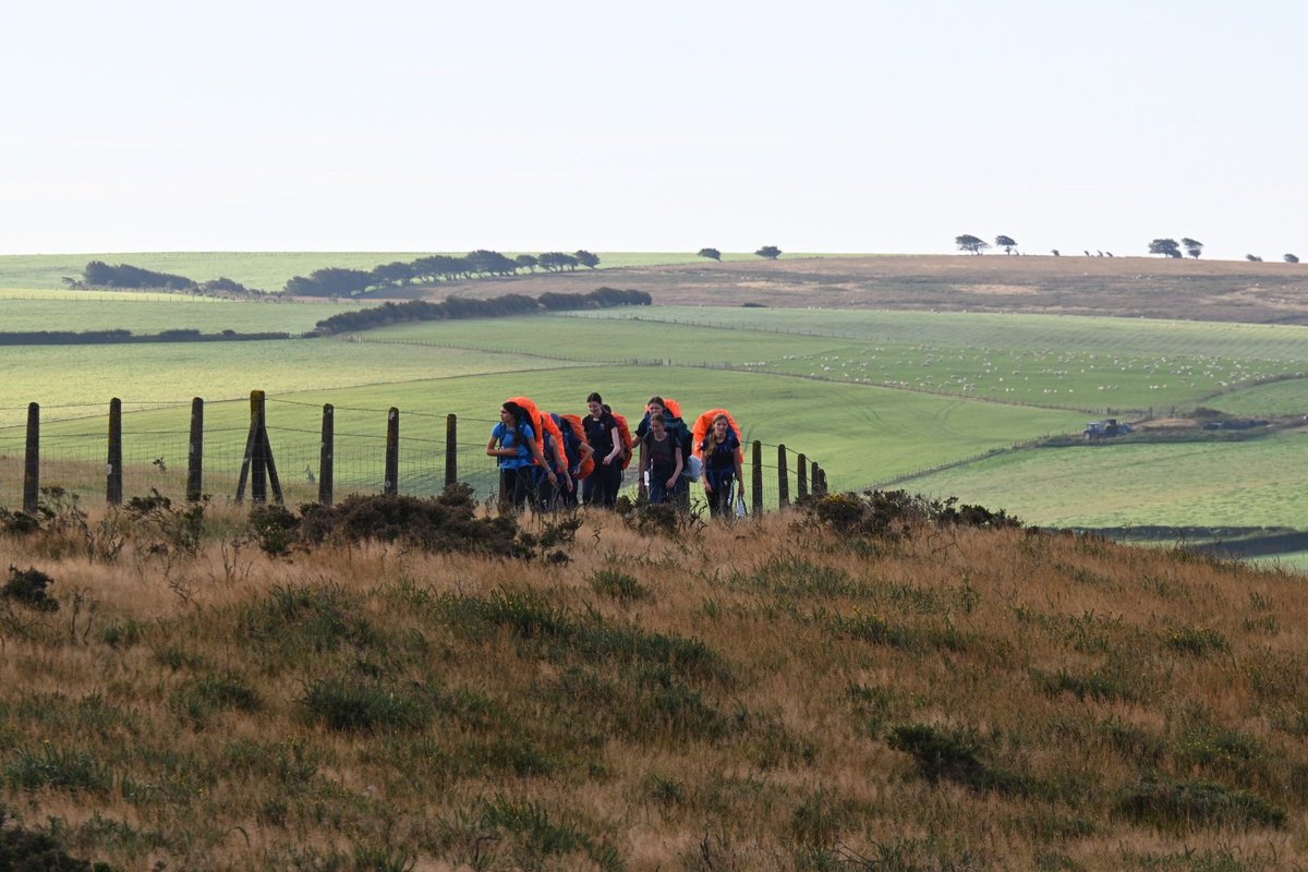 RHSBDofE's tweet photo. Another beautiful day on Exmoor - perfect walking weather for Day 3 of the @RoyalHighBath Silver #DofE expedition. A great start by all! #dayforawalk #walkforaday https://t.co/4h5wwivenc
