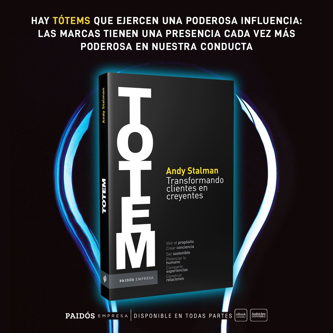 AndyStalman's tweet image. TOTEM es una lectura que te ayudará a comprender cómo funcionan las marcas en esta nueva era y sobre cómo se configura nuestra sociedad

La transformación que estamos viviendo no se reduce a lo digital: es también cultural, social, económica y emocional

🇲🇽planetadelibros.com.mx/libro-totem/33…