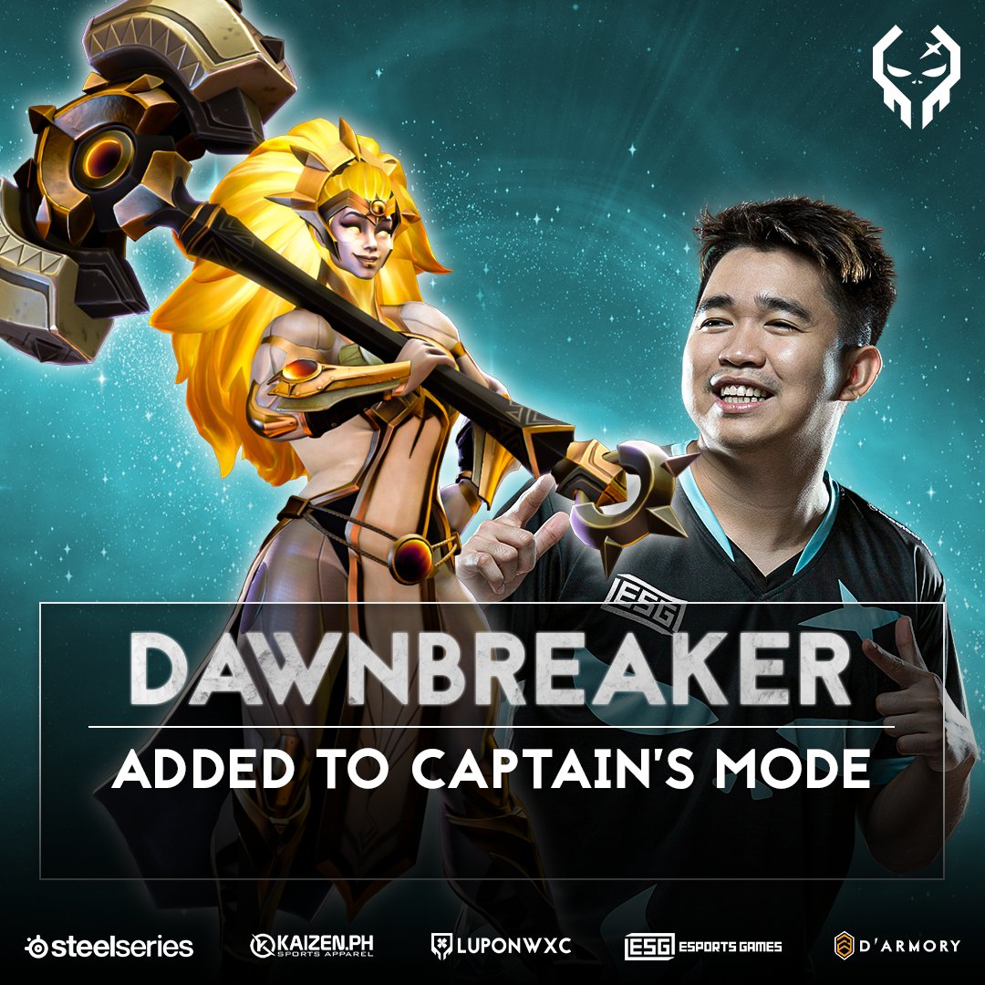 ExecrationGG's tweet photo. Dawnbreaker in Captain's Mode! Mainit init to!
NEW META!
#ExeShot #Dota2Update https://t.co/Rt2c1Noume