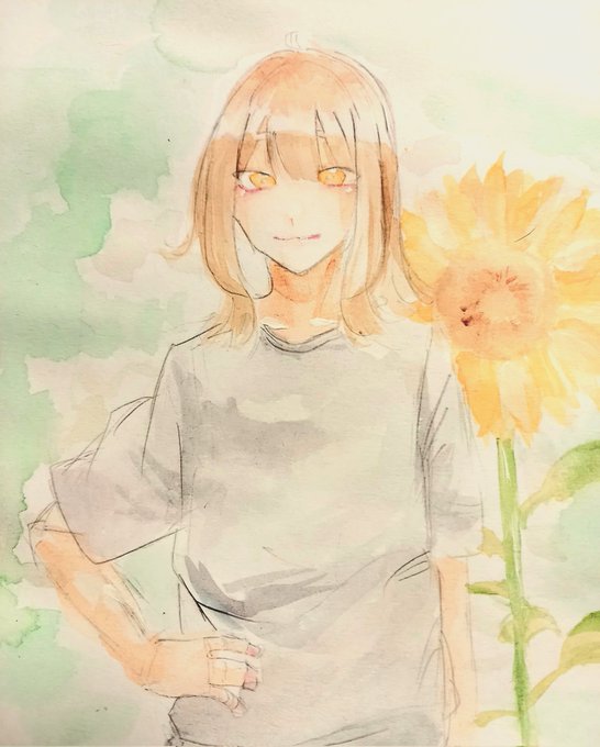 ひまわり少女のtwitterイラスト検索結果