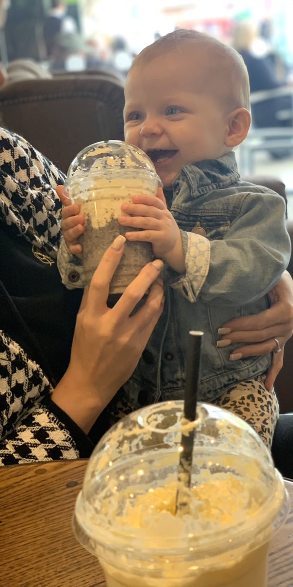 phillipsonsarah's tweet photo. Someone was happy with her milkshake 🤣 the cutest face I have ever seen 🥺 @Dom_BRFC https://t.co/9J90gk96eW