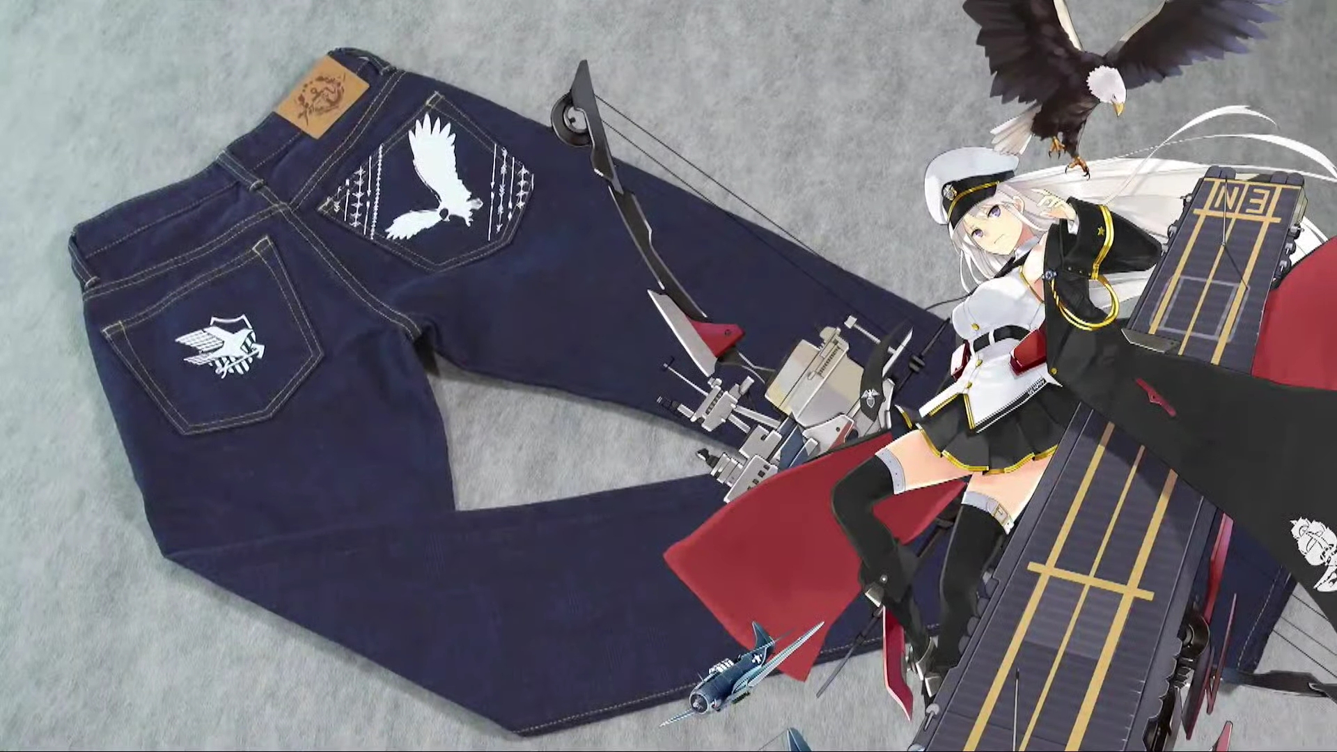 オウル エンタープライズと瑞鶴をイメージしたジーンズ 普通に商品化してもいいな アズールレーン アズレン4周年 アズレン阿波藍 T Co Zydu7bouxr Twitter