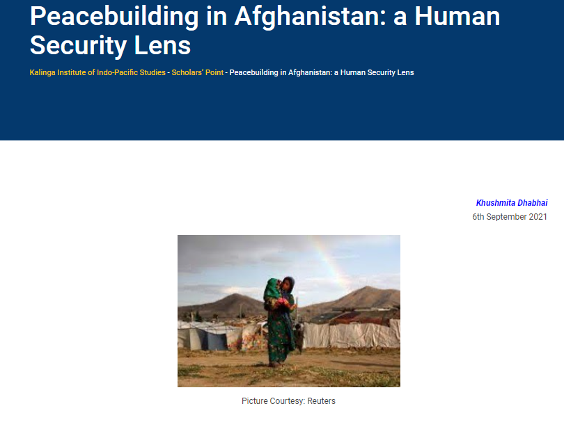 kiipsodisha's tweet photo. Peacebuilding in Afghanistan: a Human Security Lens
https://t.co/4IlmwutzBq
@kiipsodisha #Afghanistan #HumanSecurity #peacebuilding #Taliban #security #Internationalassistance #statebuilding #Waronterror #UNDP #Codeofconduct #externalactors #state #corruption #criminalactivity https://t.co/FklZPlGciW