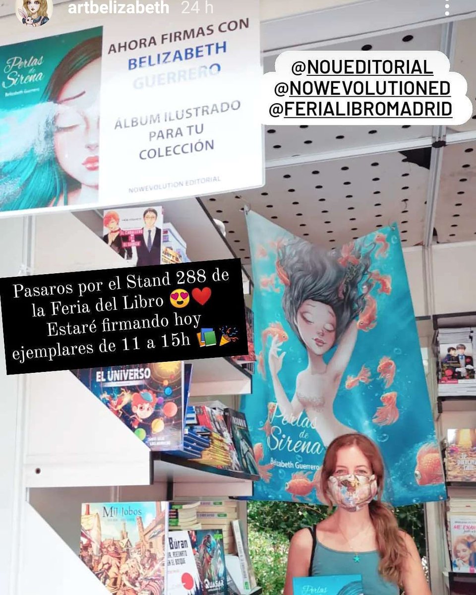 nowevolution's tweet photo. Buen inicio de @ferialibromadrid en la caseta 288 con grandes lectores y compañeros escritores donde pasamos un buen rato con todos ellos.
Junto con @artbelizabeth y @Paula_GilGarcia este fin de semana.
#nowevolutioneditorial #noueditorial #libros #noueditorial #FLMadrid21 https://t.co/cjJ6zIu8Tx