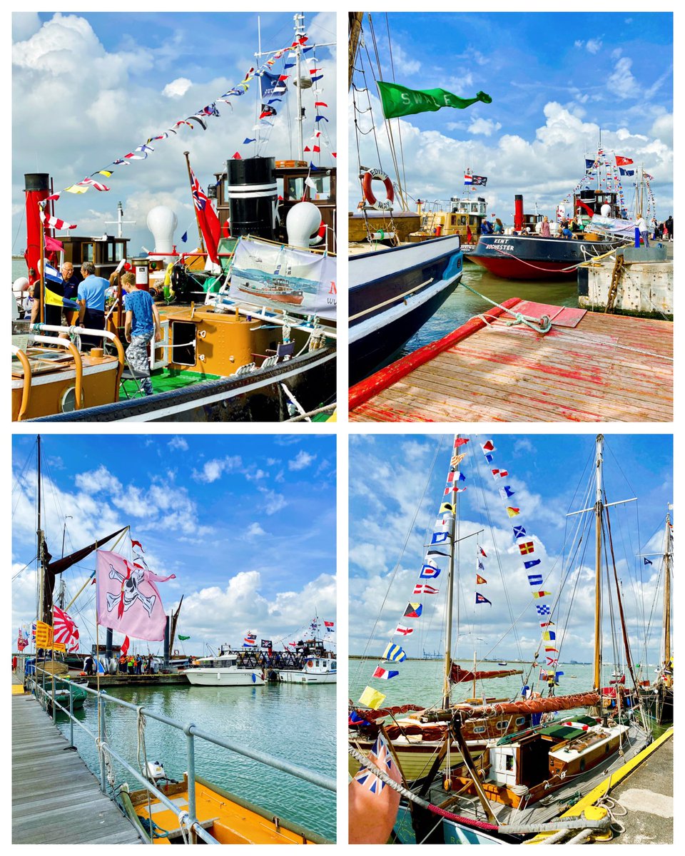 Looking forward to another fabulous day in #queenborough. Not just for the classic boat fair and our weekly market but also for today’s wildfire parade #visitswale #visitkent #isleofsheppey