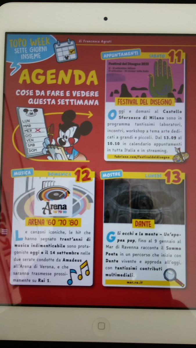 Giuseppe Antonelli (@gius_antonelli) on Twitter photo L’ #epopeapop di Dante annunciata su <a href="/TopolinoIT/">Topolino Magazine</a>!
Quale migliore auspicio per la nostra mostra di Ravenna? :-) <a href="/MuseoRa/">MAR Museo d'Arte Ra</a> L’ #epopeapop di Dante annunciata su <a href="/TopolinoIT/">Topolino Magazine</a>!
Quale migliore auspicio per la nostra mostra di Ravenna? :-) <a href="/MuseoRa/">MAR Museo d'Arte Ra</a>