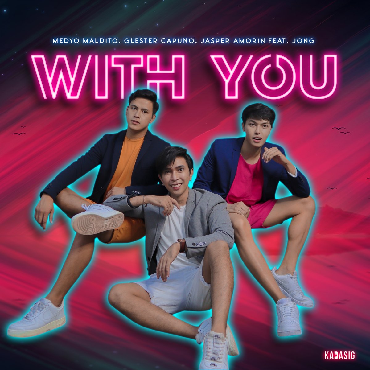 judegitamondoc's tweet photo. Next: WITH YOU, the new single of Medyo Maldito, Glester Capuno, and Jasper Amorin, featuring Jong, and written by Ohǃ Caraga! 💕 Ready na mo makilig? ATANGI this Friday, September 17! 😍

PRE-SAVE: https://t.co/j4X5SLfLoM https://t.co/T0udXsmaQf