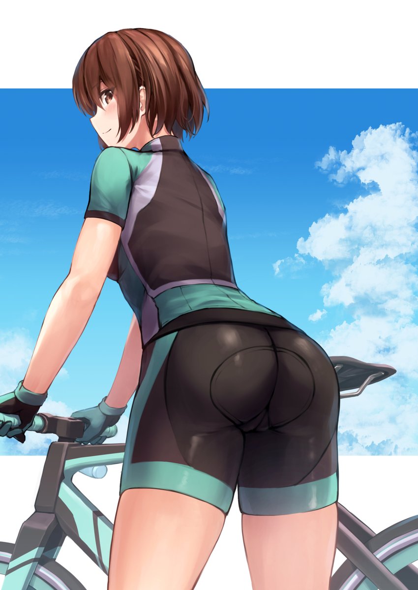 #オリジナル 
ロードバイク娘 