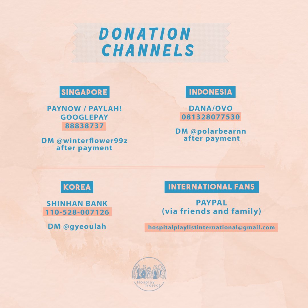 HosplayProject's tweet photo. #HosplayProject is EXTENDED! 💙
We are grateful for your utmost support!
Kindly see details for donation channels below and fill up the form: https://t.co/vuiQ3nqqtH https://t.co/2SF9jE2aac