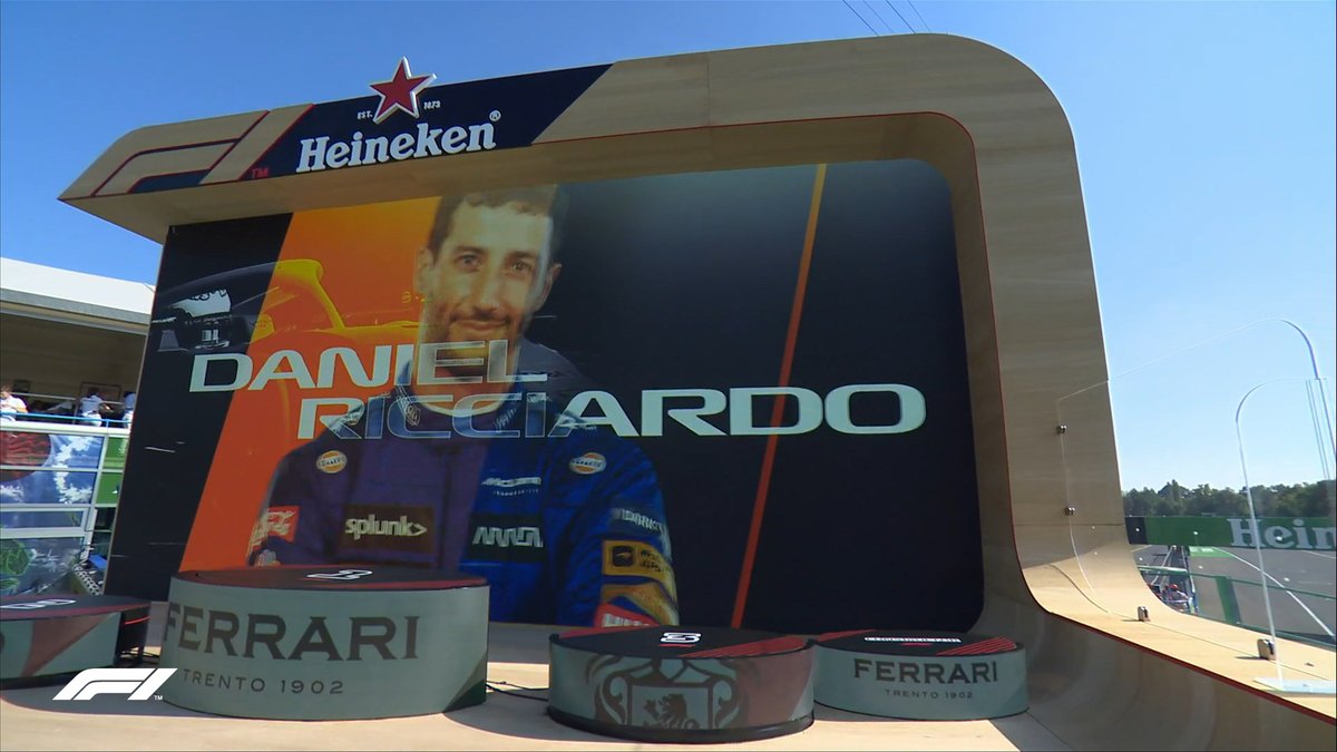 F1's tweet image. Will Danny Ric be on the top step later today?

#ItalianGP 🇮🇹 #F1