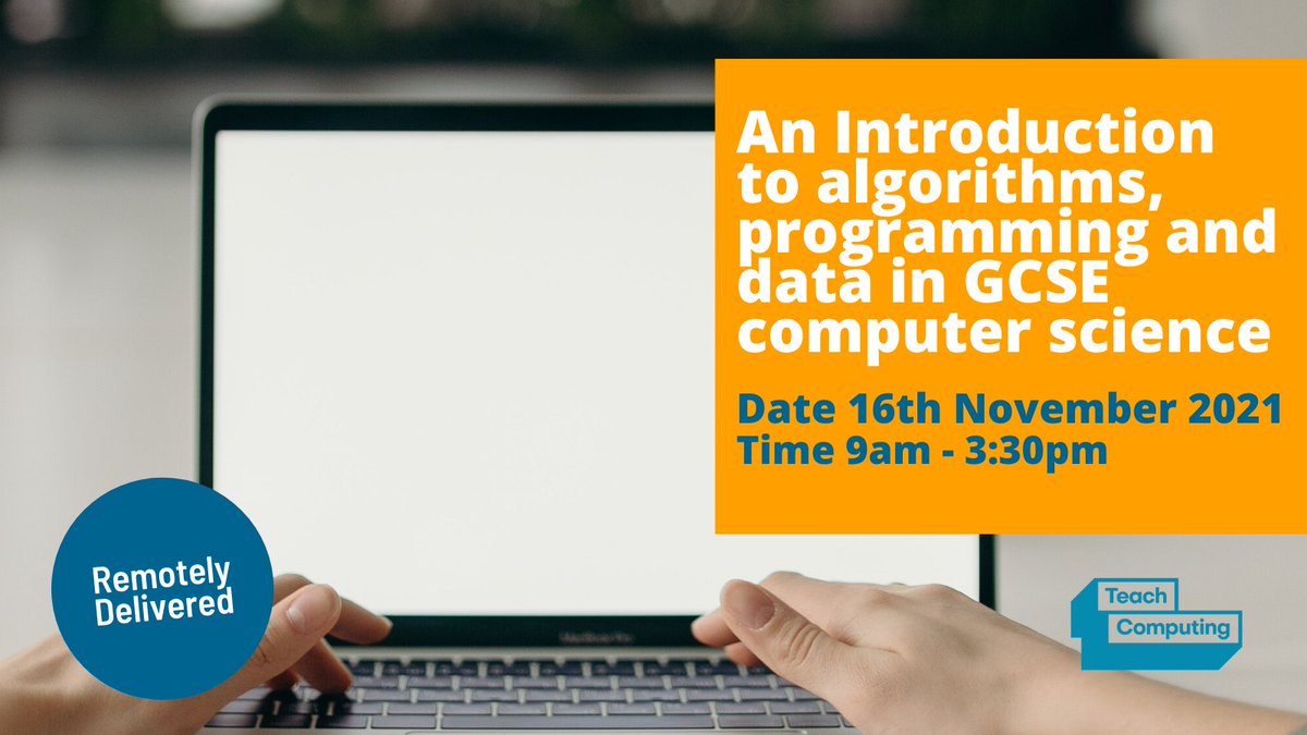 ComputingHubLEI's tweet image. You can learn to create some simple block-based computer programs and discover how to implement them in the text based language Python during this live remote training. 

Book your place here: stem.org.uk/cpd/501496/int…

#getintoteaching #teachcomputing #teachcomputerscience