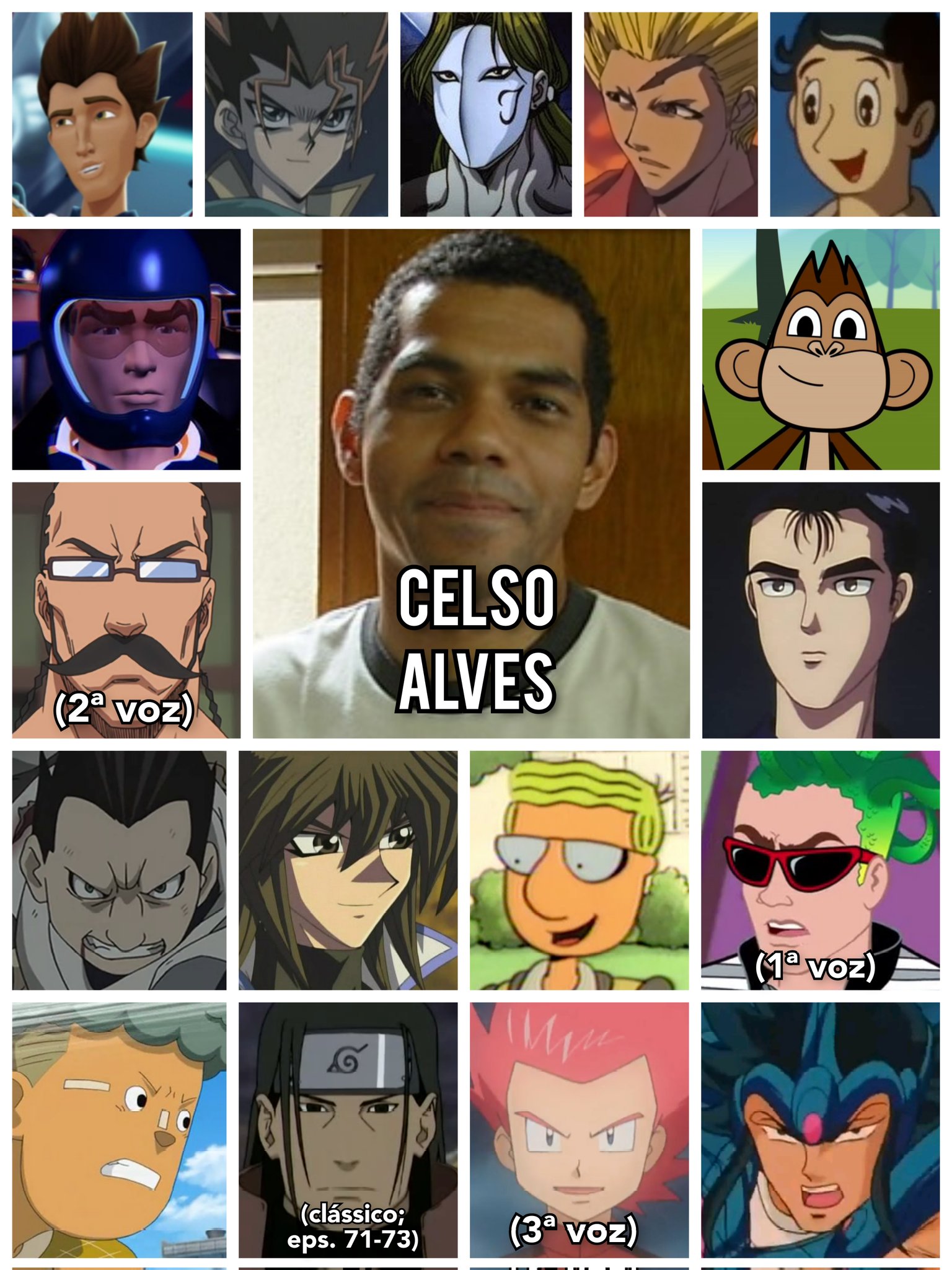 Personagens Com os Mesmos Dubladores! on X: Um homem com alguns trabalhos  muito bons, mesmo não sendo muito conhecido! Alguns dos papéis do grande  Celso Alves! Celso é conhecido por dublar o