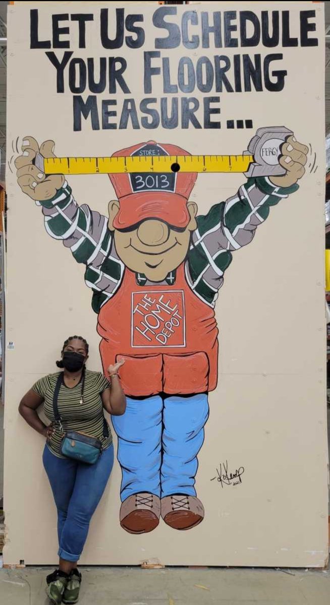 Fergy's Very Own Artist...Millwork DH Kayla helped draw an Awesome Homer Display in our Flooring Showroom! Awesome Job Kayla!!!

<a href="/TimLuca84807119/">Tim Lucas</a> 
<a href="/NancyHenryTHD/">Nancy Henry</a> 
<a href="/LilyGSV/">Lydia Garcia</a> 
@LemmaTony