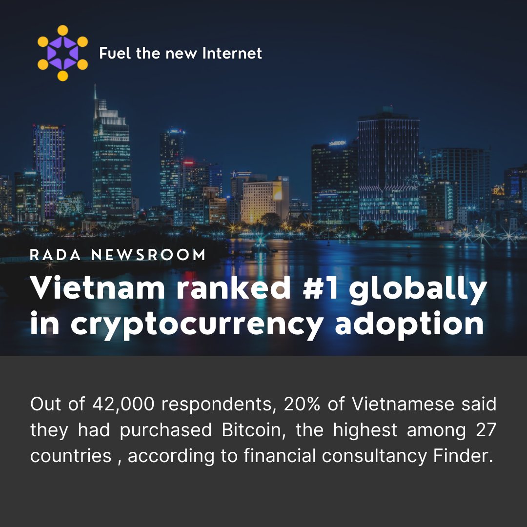 rada_network's tweet photo. If you think #Vietnam is early in crypto, wait until you hear about #DAO😜

#RADA #RADADAO #RADANEWSROOM #CRYPTO
#BLOCKCHAIN https://t.co/OPLO3yDLb7