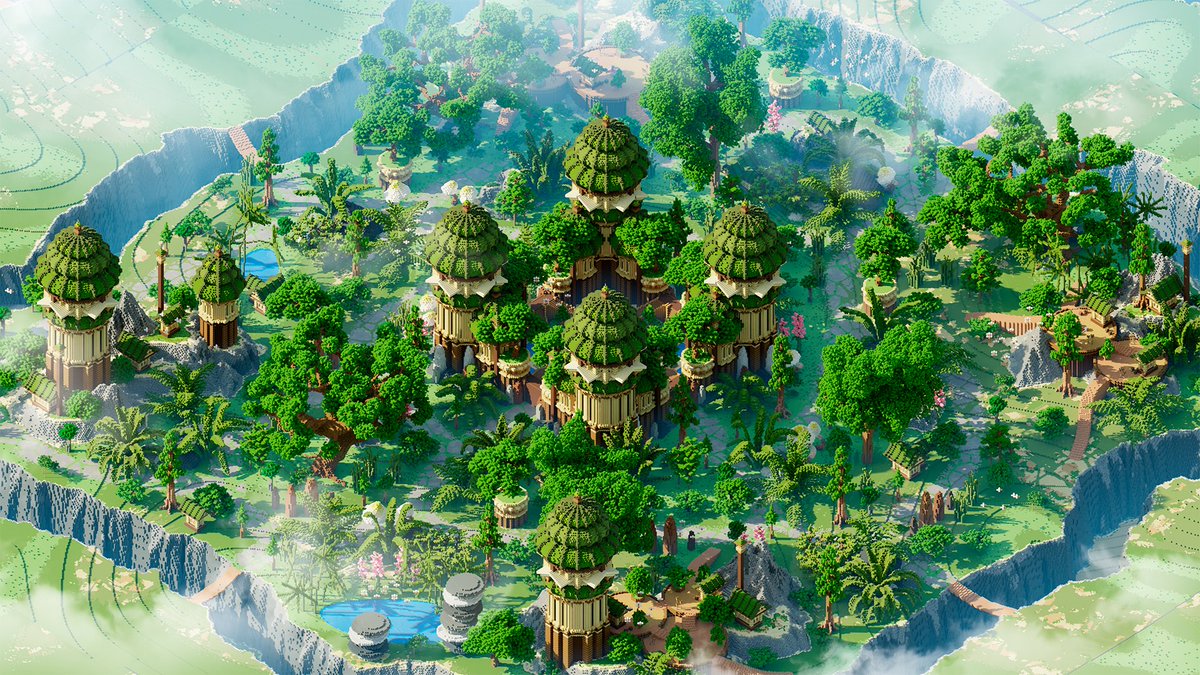 MinehubBT's tweet photo. Hey ! New spawn/warzone nature built by our builder @BuBBle29502911 

Built on : @MineHubBT

Render : @iAleM_  

#Minecraft / #minecraftbuild / #minecraft建築コミュ https://t.co/eeCtnaDoB7