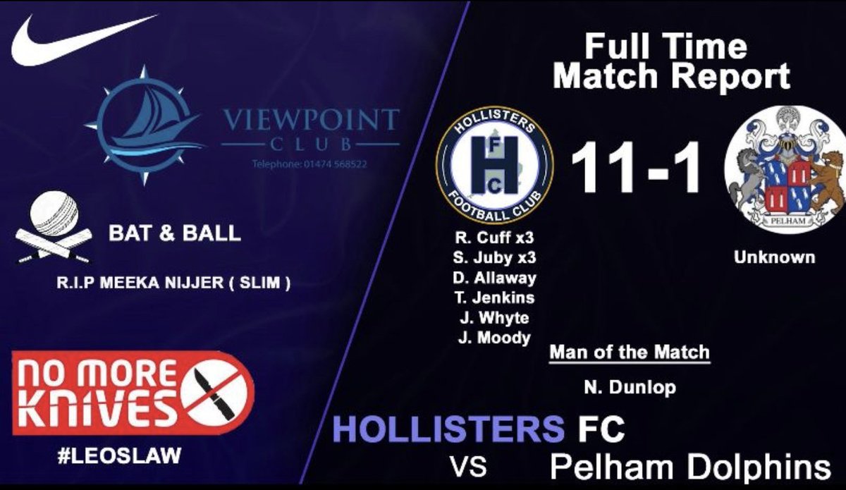 Absolutely incredible from the boys today, after going 1-0 down the lads switched on and completely dominated the game. Every player gave 100% and words can't do justice to how good we were.
 
Good luck to <a href="/fc_pelham/">Pelham Dolphins FC (NKSFL)</a> for the season 👍🏻 

<a href="/NKSFL/">D2G North Kent Sunday League</a>