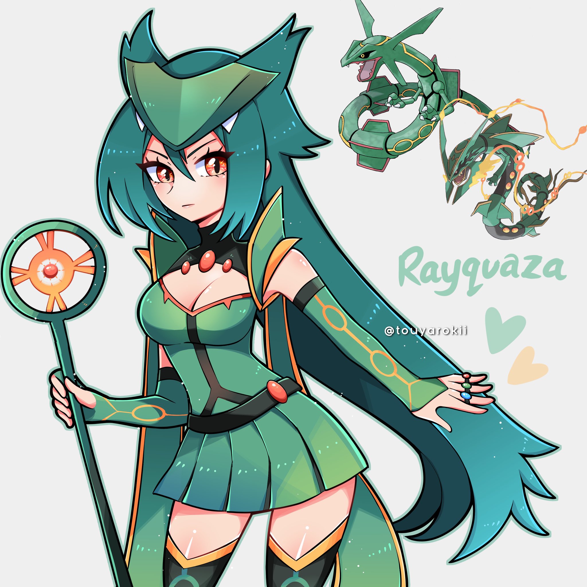 Touya! ☆ POKEMON LEGENDS Z-A HYPE on X: "I designed & drew a Rayquaza  Gijinka! ✨🐉 #Pokemon https://t.co/NnxM9SPqVV" / X