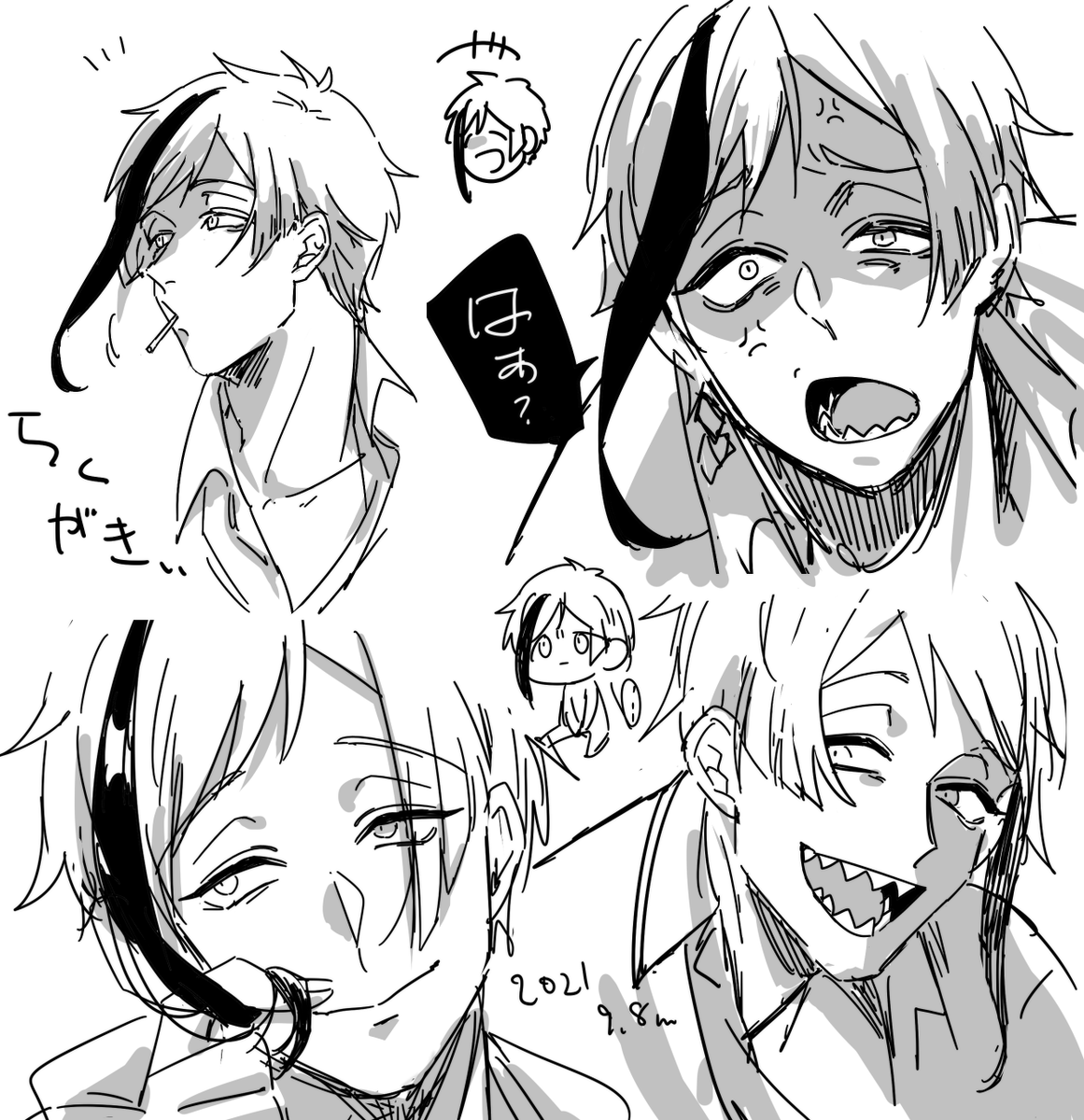 手癖全開の🦈くんらくがき 