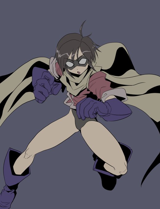 ヒーロー少年、アデントセイバーくん!マスクのタイプを変えてみた。どっちがいいかな? 