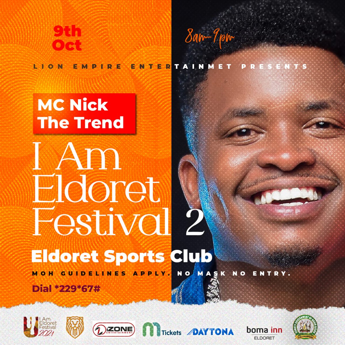 SaynAlex_Lion's tweet photo. @nickwarriaz 

Get your tickets on @MticketsEvents_ 

#iameldoretfestival https://t.co/KwtgsI4bMb