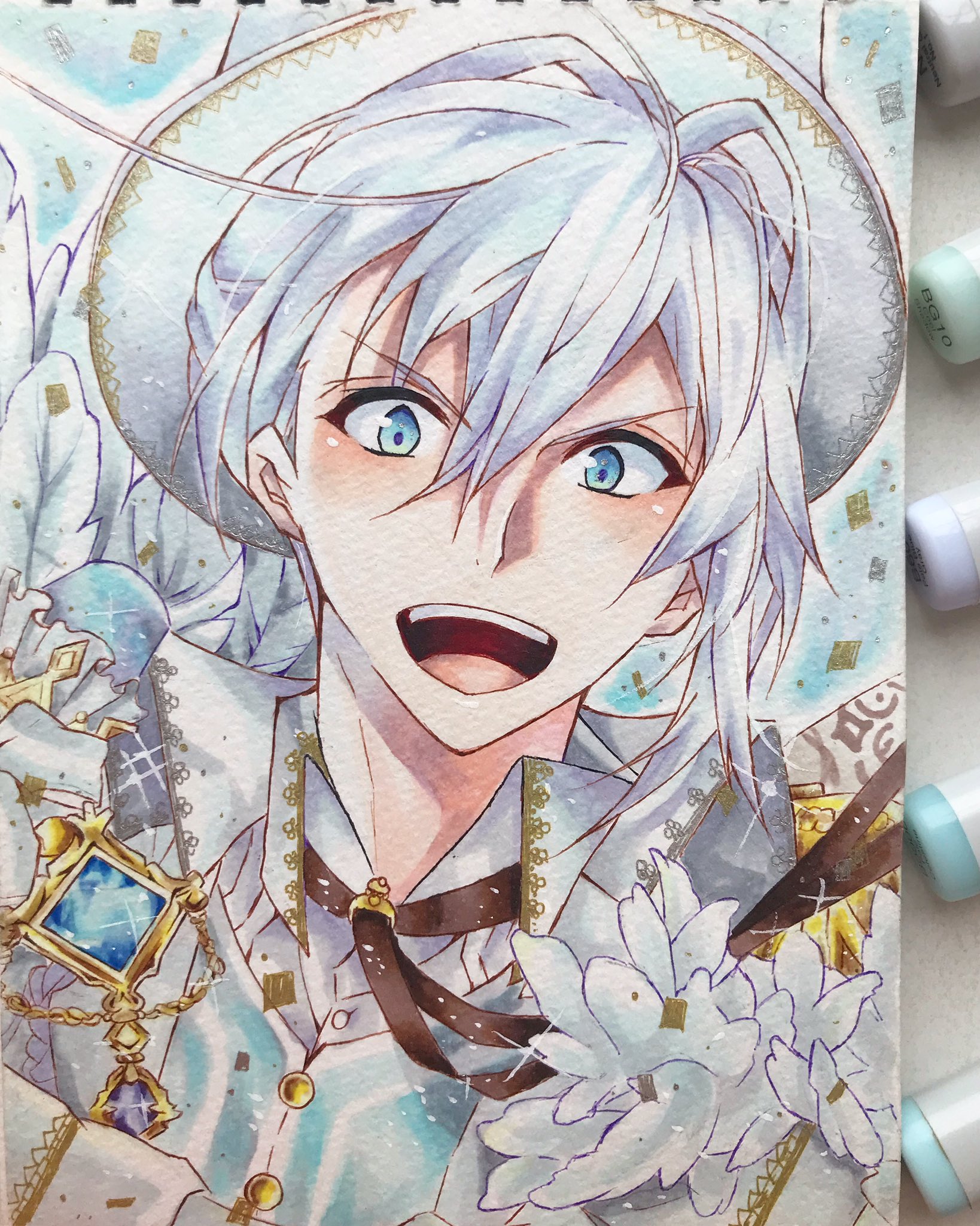 るか 環ーー アイナナ アイドリッシュセブン アイナナイラスト 模写 模写イラスト コピック コピック イラスト アナログイラスト T Co L2a2monih5 Twitter