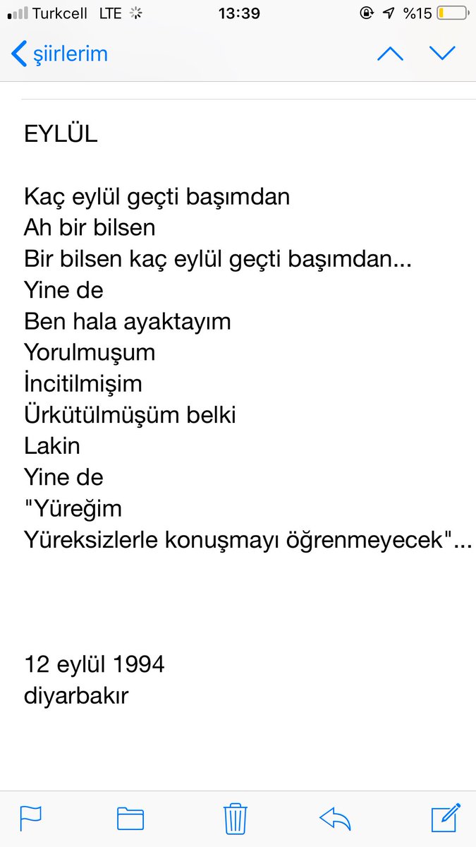 27 yıl öncesine dair..