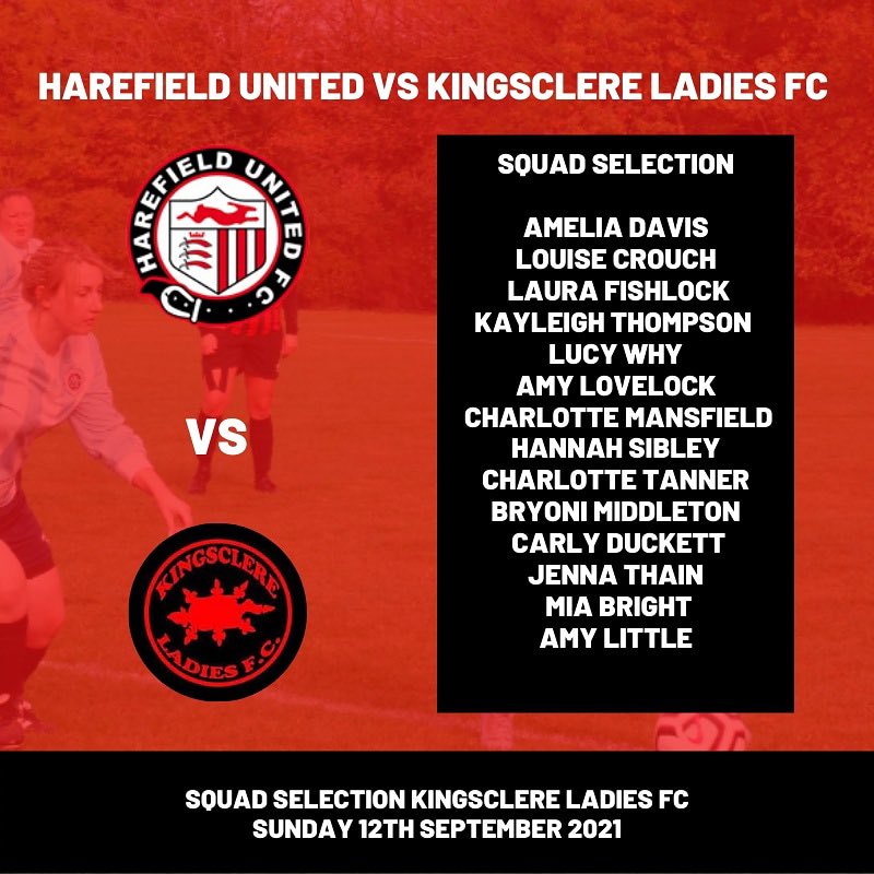 Squad selection for today’s game💪