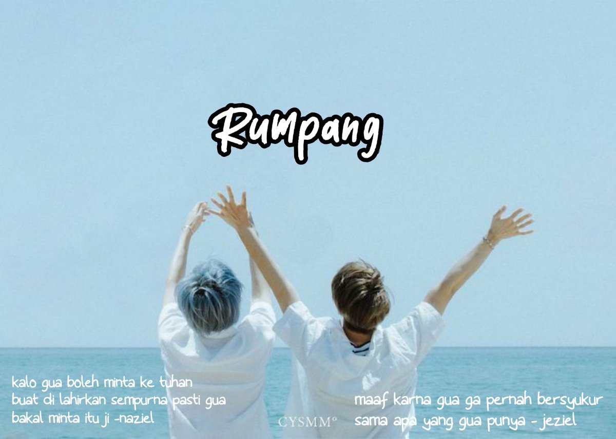 karyakasya's tweet image. ~ Rumpang 
 
Kita kembar. Lo sempurna gua cacat -naziel

: Nct lokal au.