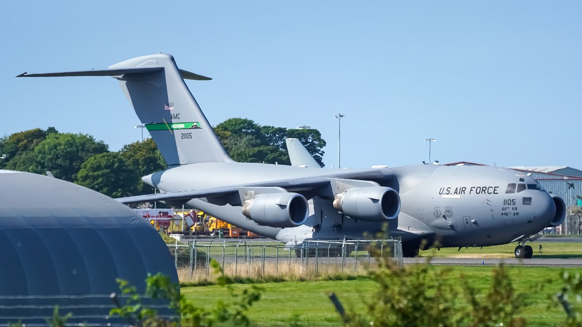 29Aviation's tweet photo. United States - U.S. Air Force (02-1105) Boeing C-17A Globemaster III https://t.co/MXWtSRpn9L | #USAirForce #AirForce #USA #McChord #McChordAFB #Boeing #C17 #Globemaster #EGPK #PIK #Prestwick #PrestwickAirport #PlaneSpottingBE #MegaPlane #AviationPhotography #Military #TCM #KTCM https://t.co/Hcq8R09J26