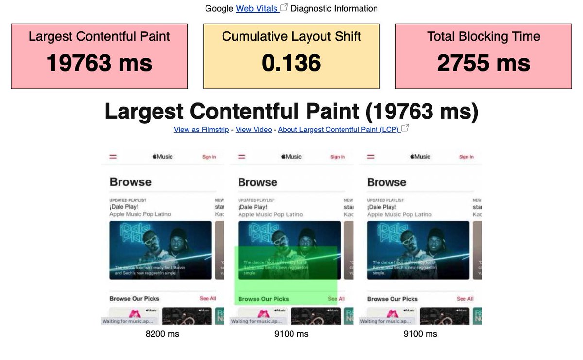 nucliweb's tweet photo. @mehulkar Hi Mehul 😊

There are many opportunities to improve the UX on this site:

To improve the LCP take a look to this thread 👉🏼 https://t.co/z9vMjte4MD

The HTML is bigger 2.4 MB, am the TTFB and download time are huge 🙈

#WebPerf #WPO #Performance #PerfTips https://t.co/aVg9YCAPjB