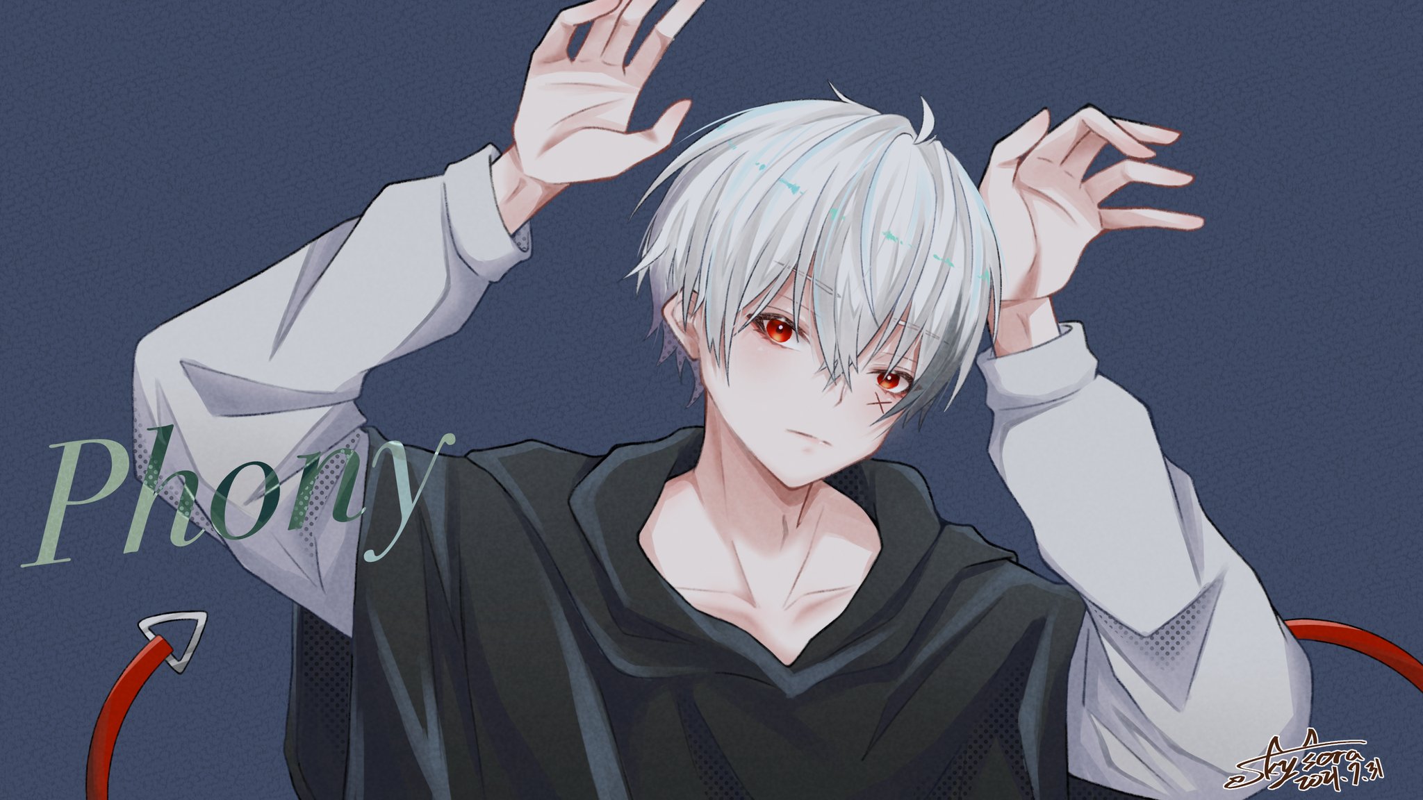 そら　手描きイラスト Tokino Sora - Illustration Panel - VTuber (ジャケット