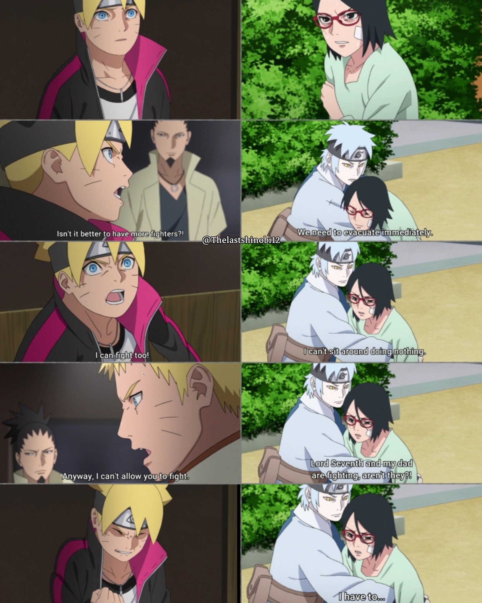 Brenton on X: Said this way back but Sarada & Boruto's teamwork