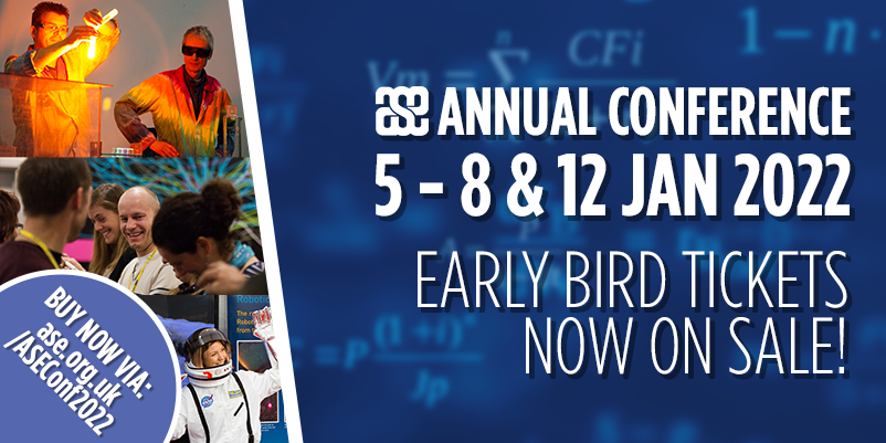 theASE's tweet photo. Europe's largest #SciEd conference is back face-to-face! 🎉 Join us at @sheffhallamuni from 5th-8th Jan and 12th Jan Online - we can't wait to see you at #ASEConf2022. Early Bird tickets now on sale - BUY HERE: https://t.co/uc57eRoqXo
#ASEchat #PriSci #ukedchat #edutwitter https://t.co/IloKc03PHR