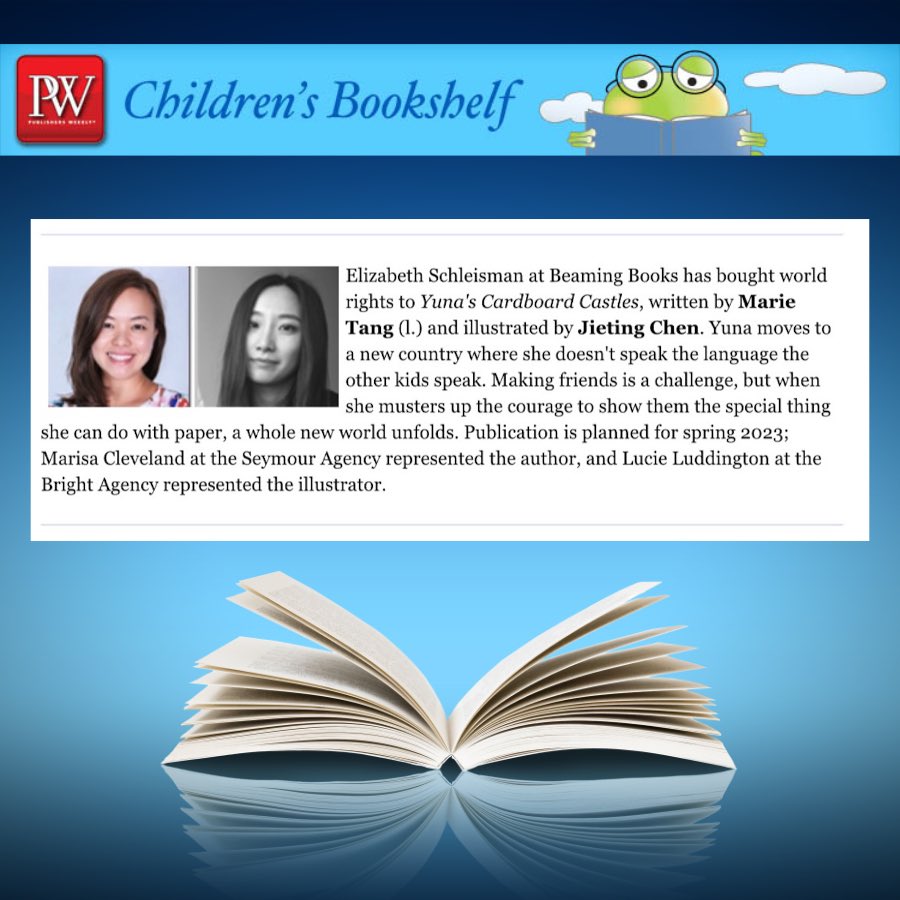 Marisa Cleveland, EdD (@marisacleveland) on Twitter photo I’m bouncing around with excitement for Marie and her book with Jieting!!! 📖 Plus, YUNA’S CARDBOARD CASTLES has an official release date for November 2022!!!
#litagentlife #amagenting <a href="/seymouragency/">The Seymour Agency</a> <a href="/liz_schleisman/">Liz Schleisman</a> I’m bouncing around with excitement for Marie and her book with Jieting!!! 📖 Plus, YUNA’S CARDBOARD CASTLES has an official release date for November 2022!!!
#litagentlife #amagenting <a href="/seymouragency/">The Seymour Agency</a> <a href="/liz_schleisman/">Liz Schleisman</a>