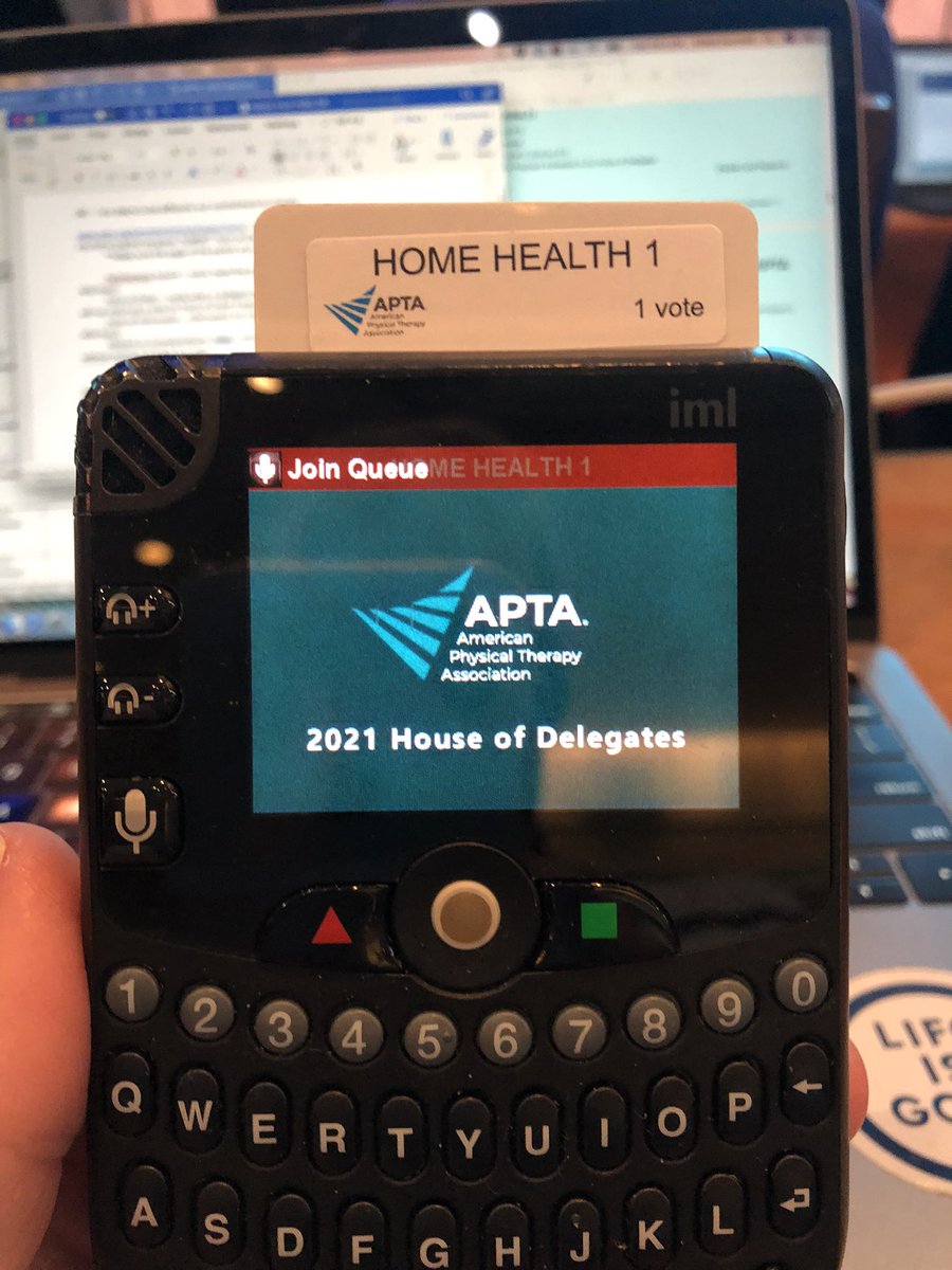 Day 2 #aptahod  and looking forward to doing the work of the Association for membership! <a href="/pgoldpt/">Philip Goldsmith, PT, MSPT, EMT, DScPT, COS-C</a> <a href="/RAHPT/">Roger Herr</a> @APTAtweets