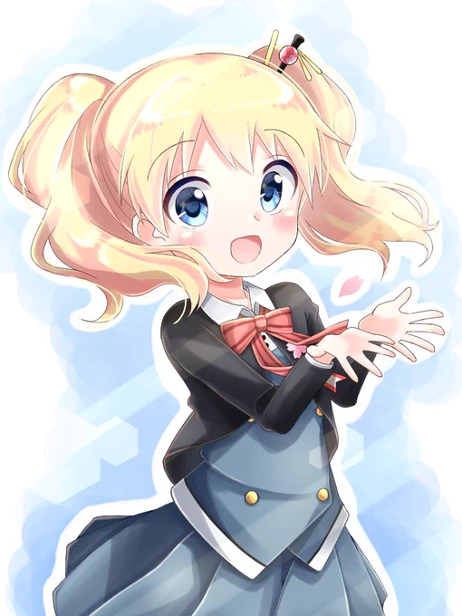 アリスちゃん描きました!卒業おめでとう!(*'▽`*)ノ゛#きんいろモザイク#きんモザ #kinmosa 