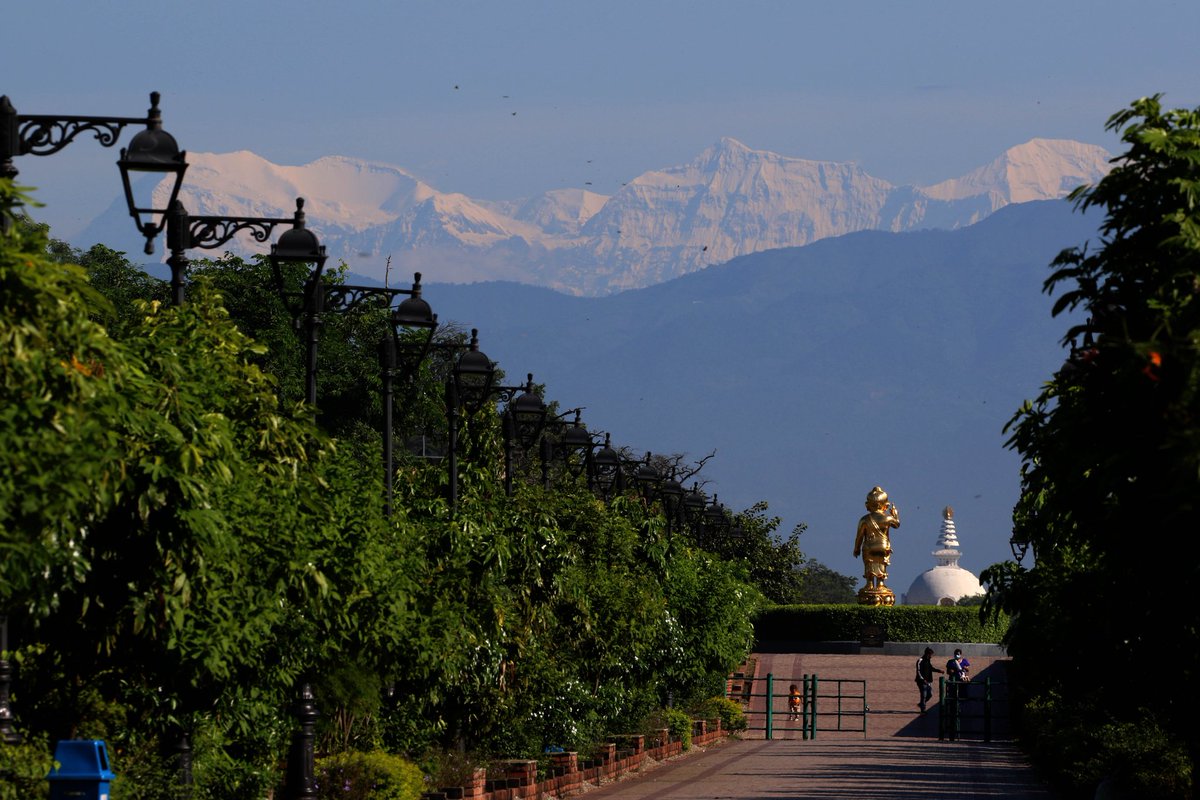 chandraptk's tweet image. आहा ! आज हिमाल खुलेकाे दिन, लुम्बिनी ।

#VisitLumbini #VisitNepal #LumbiniNow #MountainView
