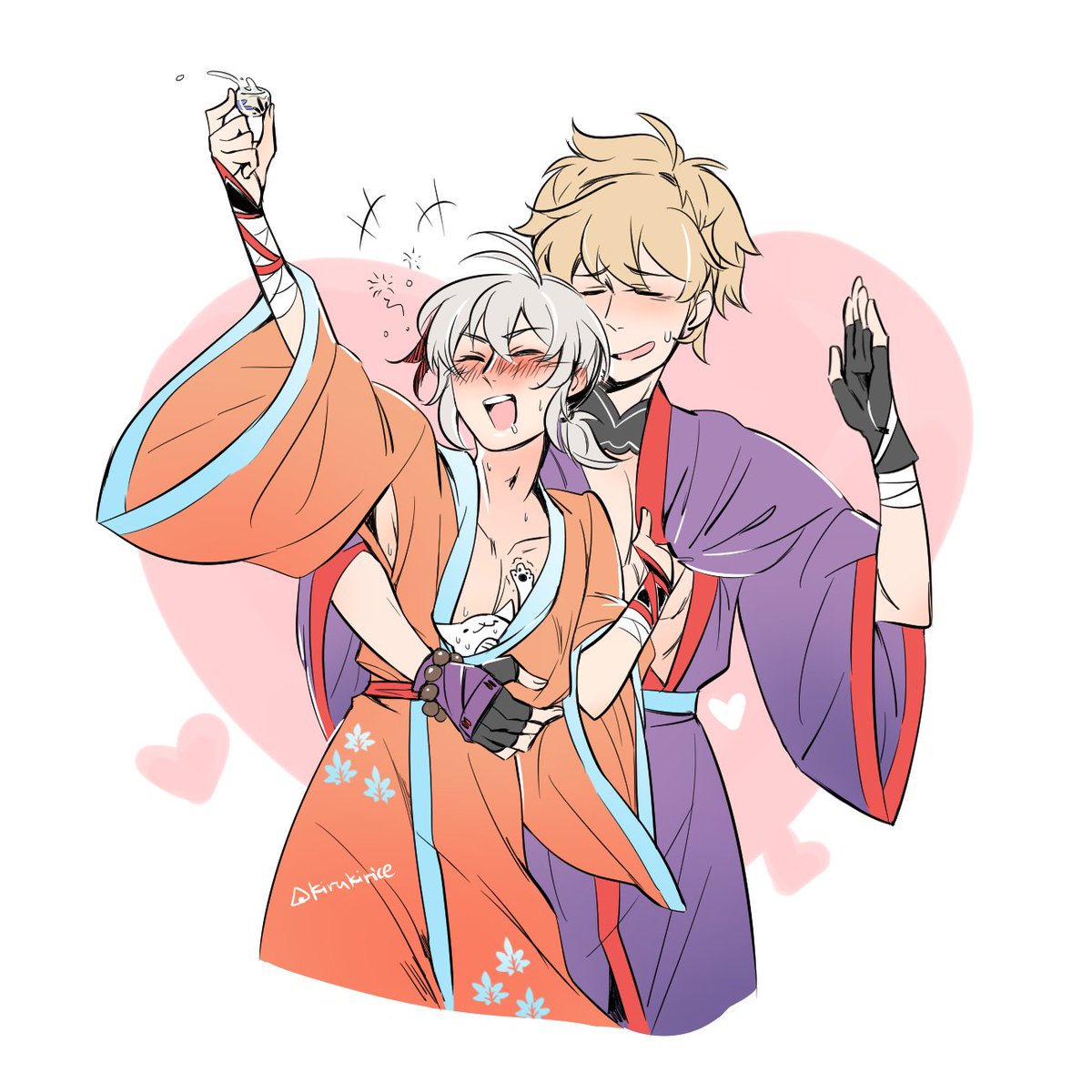 please have a (drunk) Kazuha in celebration of 2,000 followers! thank you!! #tomokazu #tomozuha #kazuha #kazuhasfriend
