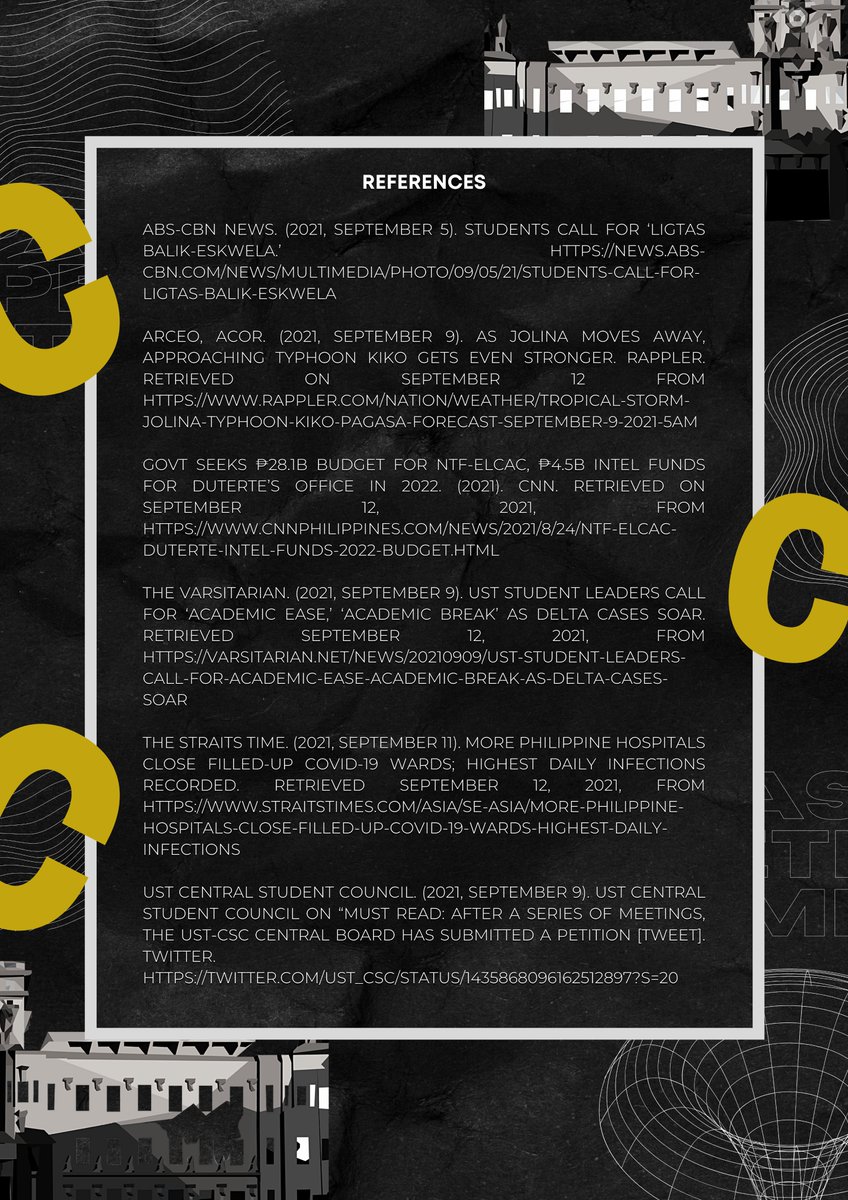 12STEM15's tweet image. PAGOD NA KAMI! PLEASE LANG, ACADEMIC BREAK NOW!

We are 11 STEM-15 and we stand for an immediate University-wide academic break. UST, heed our calls and actualize your performative compassion!

#PagodNaKami
#AcademicBreakNow
#LigtasNaBalikEskwela