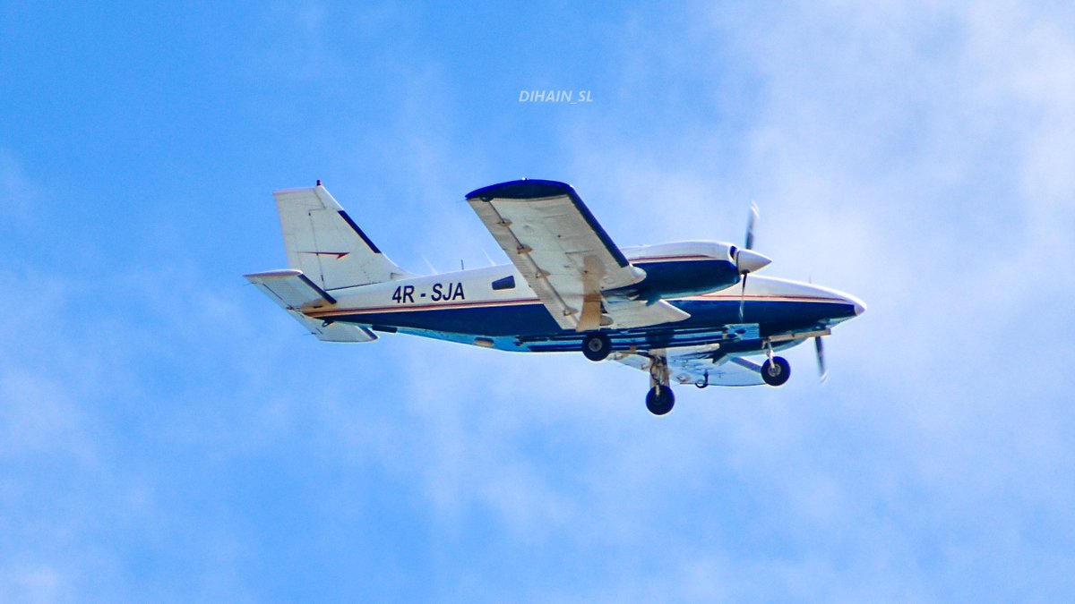 Dihain_SL's tweet photo. Lakwin Flight Academy Piper PA-34-200T Seneca II
4R-SJA
#aviation #aviationsrilanka #avgeek #aviationphotography #aviationlover #aviationlife #aviationlovers #Avgeeks #lakwinflightacademy #piperseneca #pa34 #planespotting #photography #colombo #SriLanka #aviationhorizons https://t.co/uN1CyDJNuL